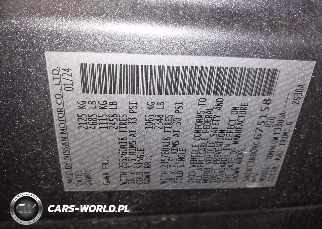 2024 Nissan Rogue Sv Intelligent Awd VIN:5N1BT3BB0RC675158 - 9