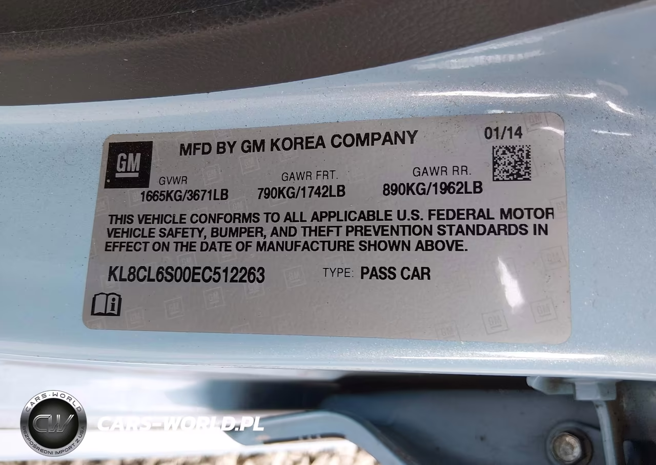 2014 Chevrolet Spark Ev 2Lt VIN:KL8CL6S00EC512263 - 9