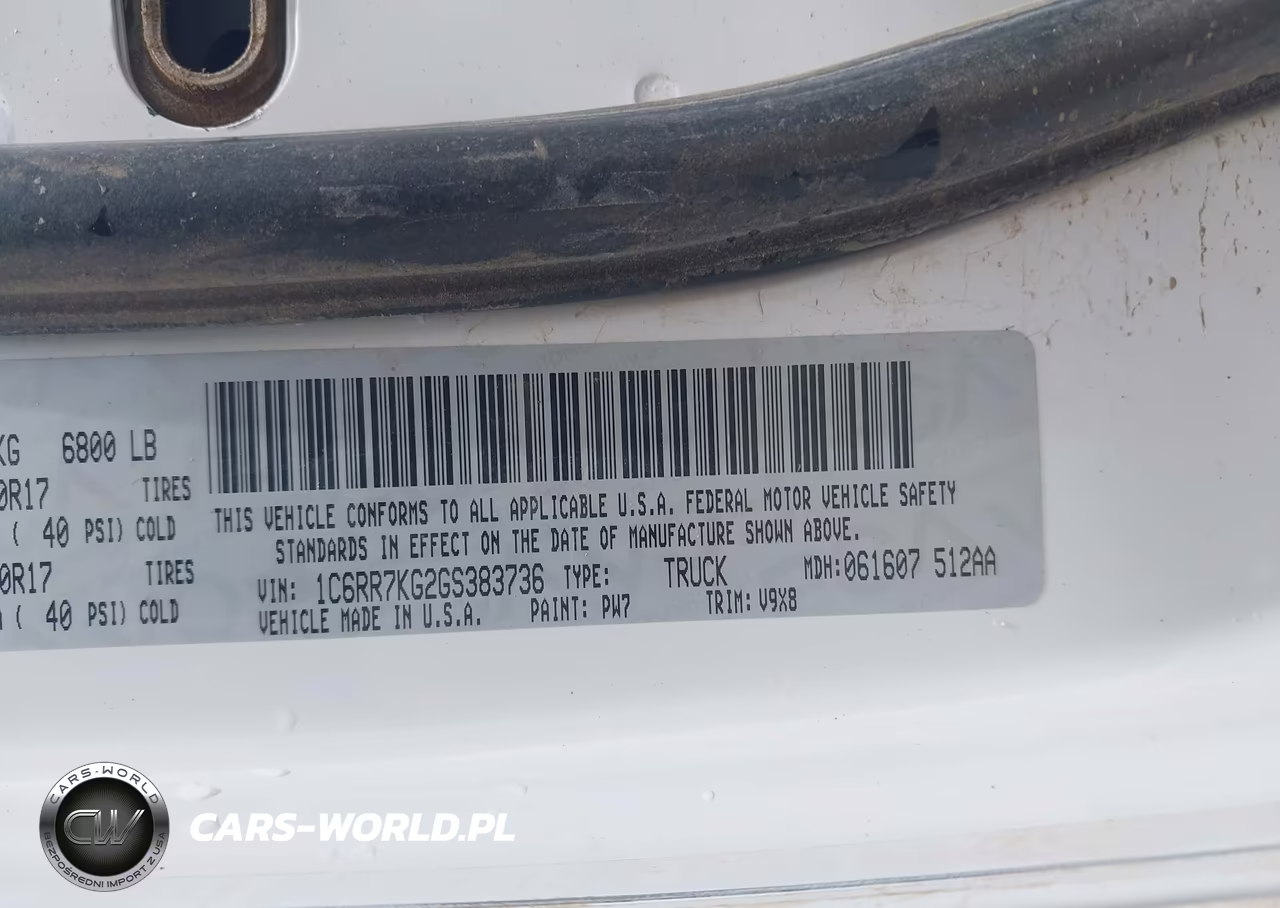 2016 Ram 1500 Tradesman VIN:1C6RR7KG2GS383736 - 9