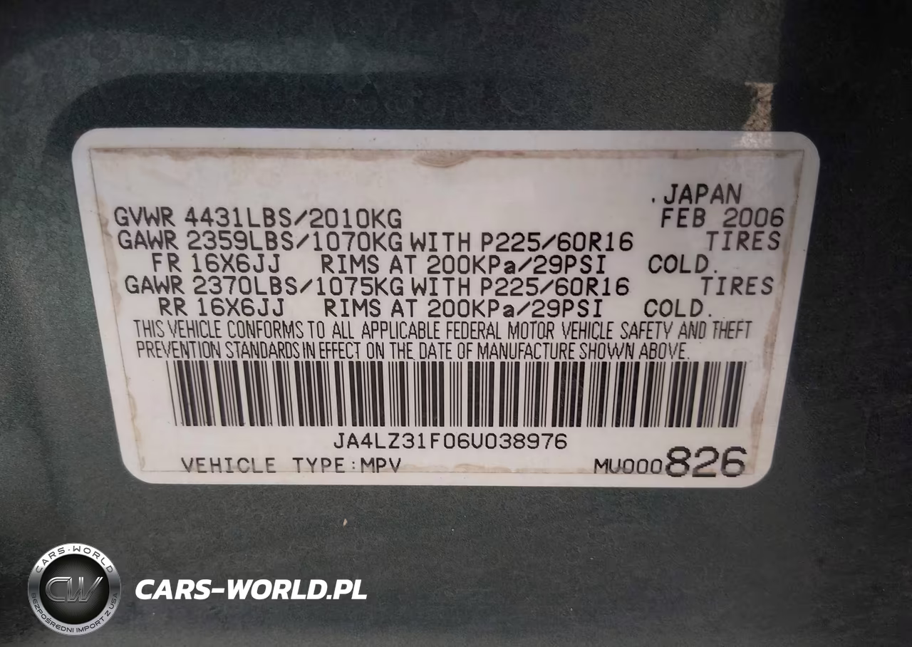 2006 Mitsubishi Outlander Ls VIN:JA4LZ31F06U038976 - 9