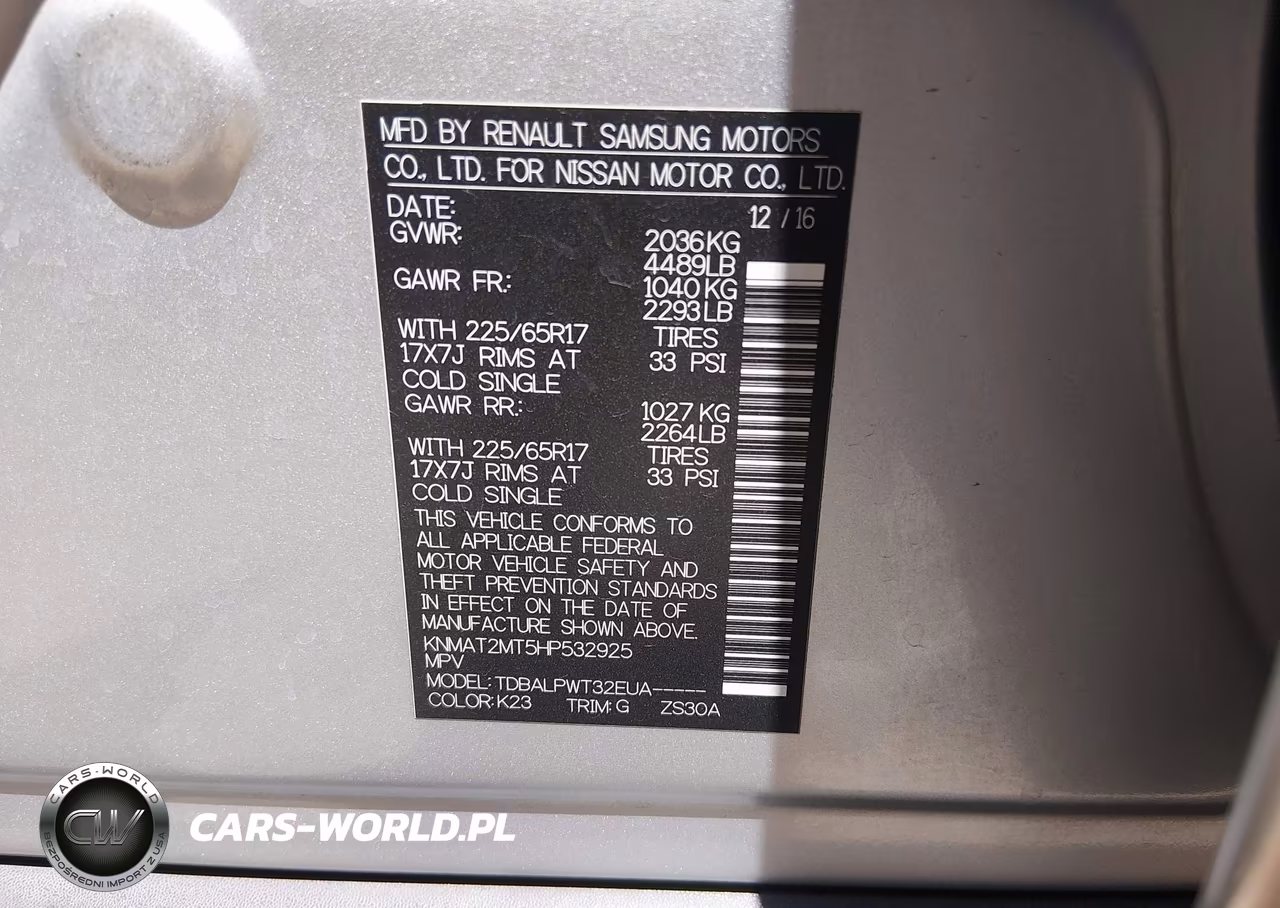 2017 Nissan Rogue S VIN:KNMAT2MT5HP532925 - 9