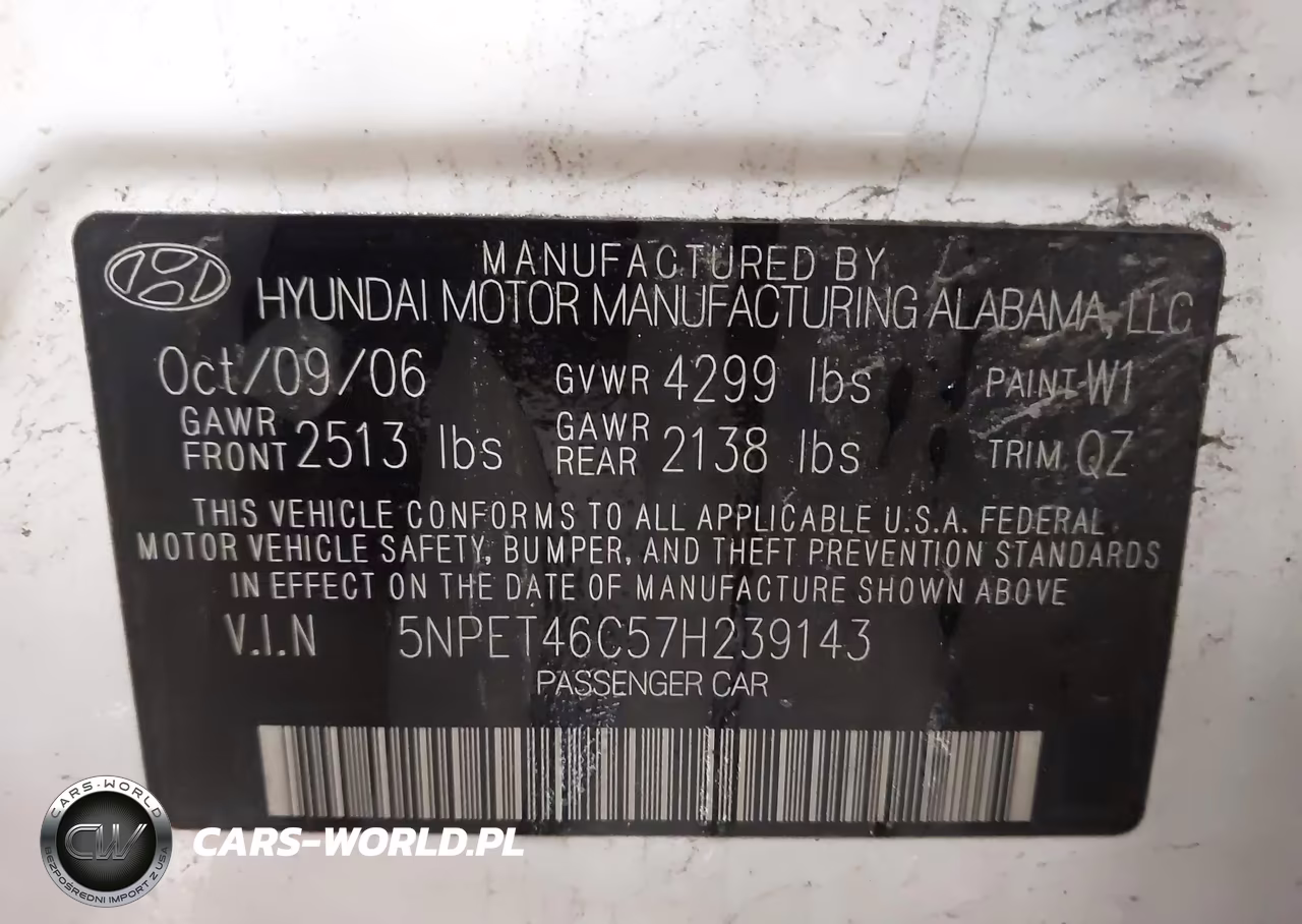2007 Hyundai Sonata Gls-Gls W-Xm VIN:5NPET46C57H239143 - 9