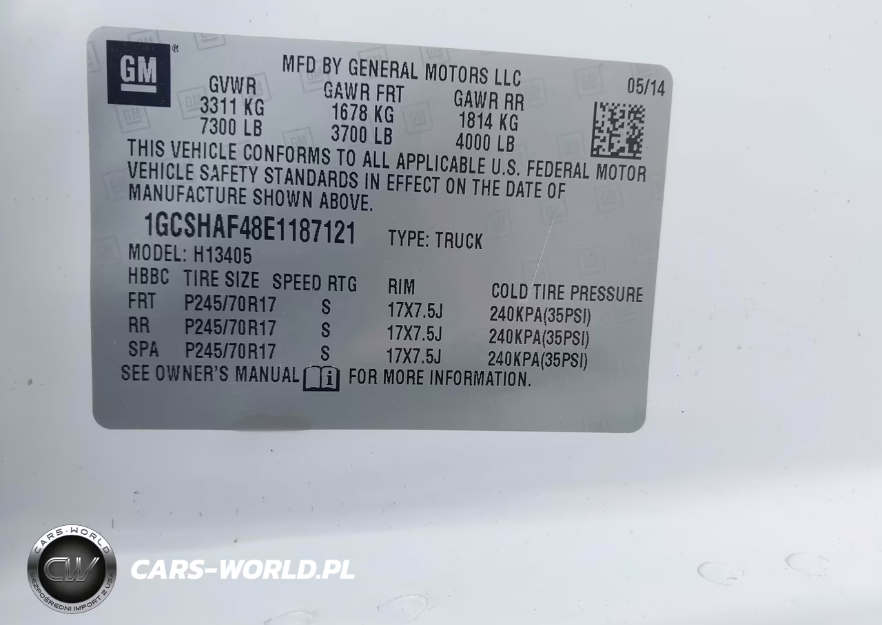 2014 Chevrolet Express 1500 Work Van VIN:1GCSHAF48E1187121 - 9