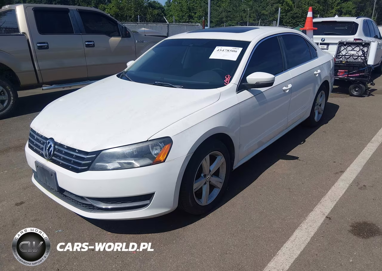 2013 Volkswagen Passat 2.0L Tdi Se VIN:1VWBN7A31DC141012 - 2