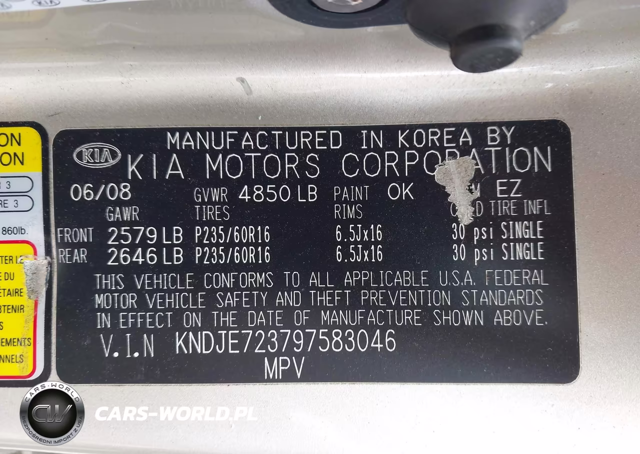 2009 Kia Sportage Lx V6 VIN:KNDJE723797583046 - 9