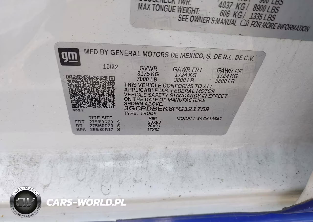 2023 Chevrolet Silverado 1500 4Wd Short Bed Custom VIN:3GCPDBEK8PG121759 - 9