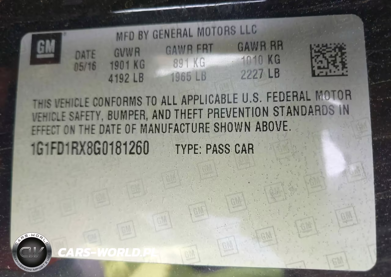 2016 Chevrolet Camaro 2Lt VIN:1G1FD1RX8G0181260 - 9