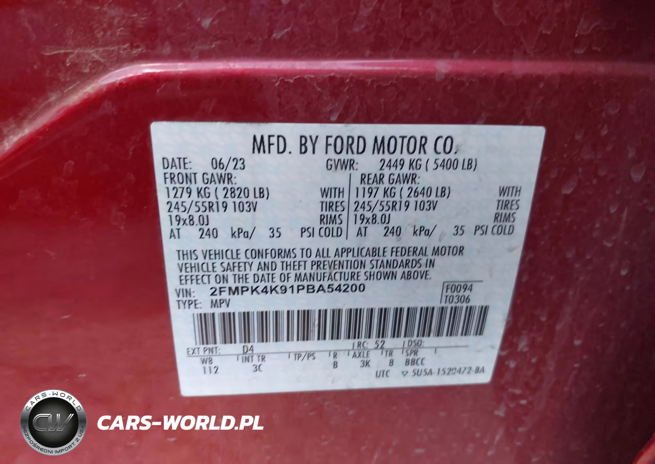 2023 Ford Edge Titanium VIN:2FMPK4K91PBA54200 - 9