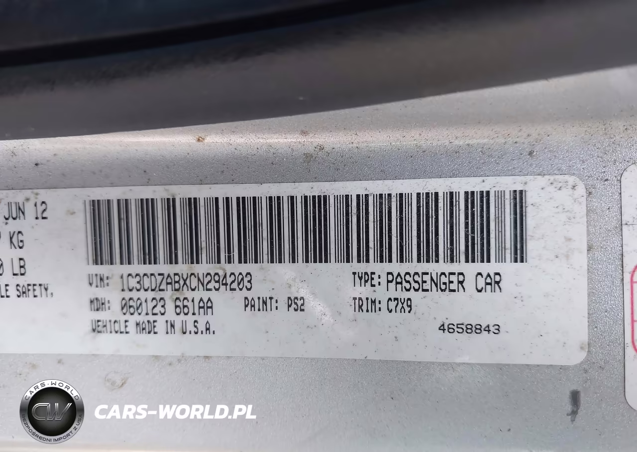 2012 Dodge Avenger Se VIN:1C3CDZABXCN294203 - 9
