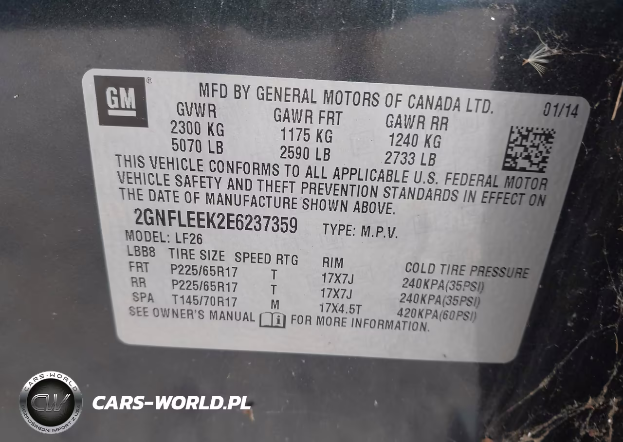 2014 Chevrolet Equinox Ls VIN:2GNFLEEK2E6237359 - 9