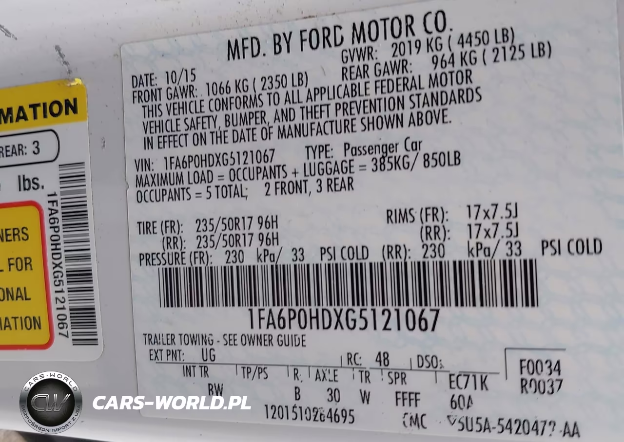 2016 Ford Fusion Se VIN:1FA6P0HDXG5121067 - 9