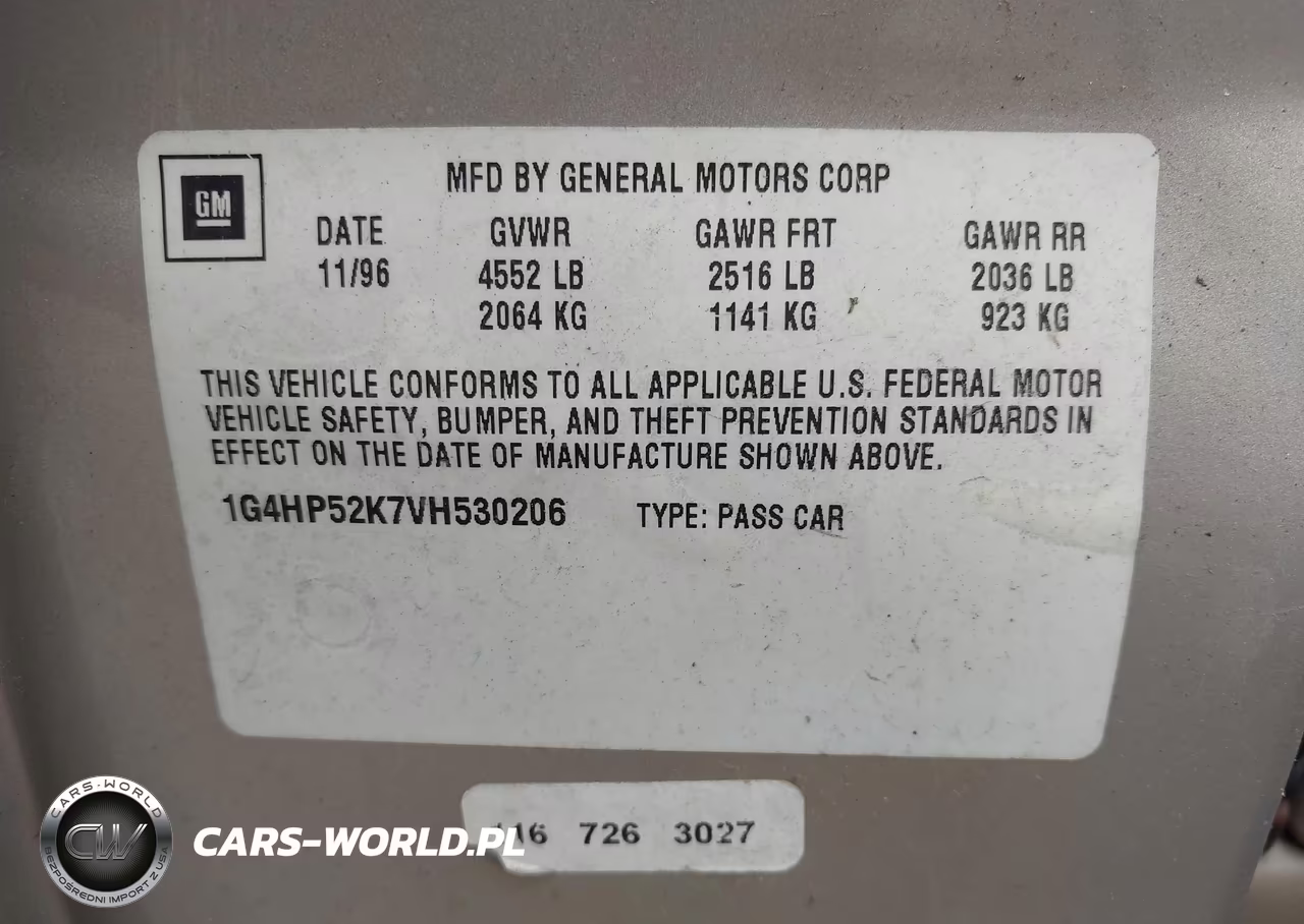 1997 Buick Lesabre Custom VIN:1G4HP52K7VH530206 - 9