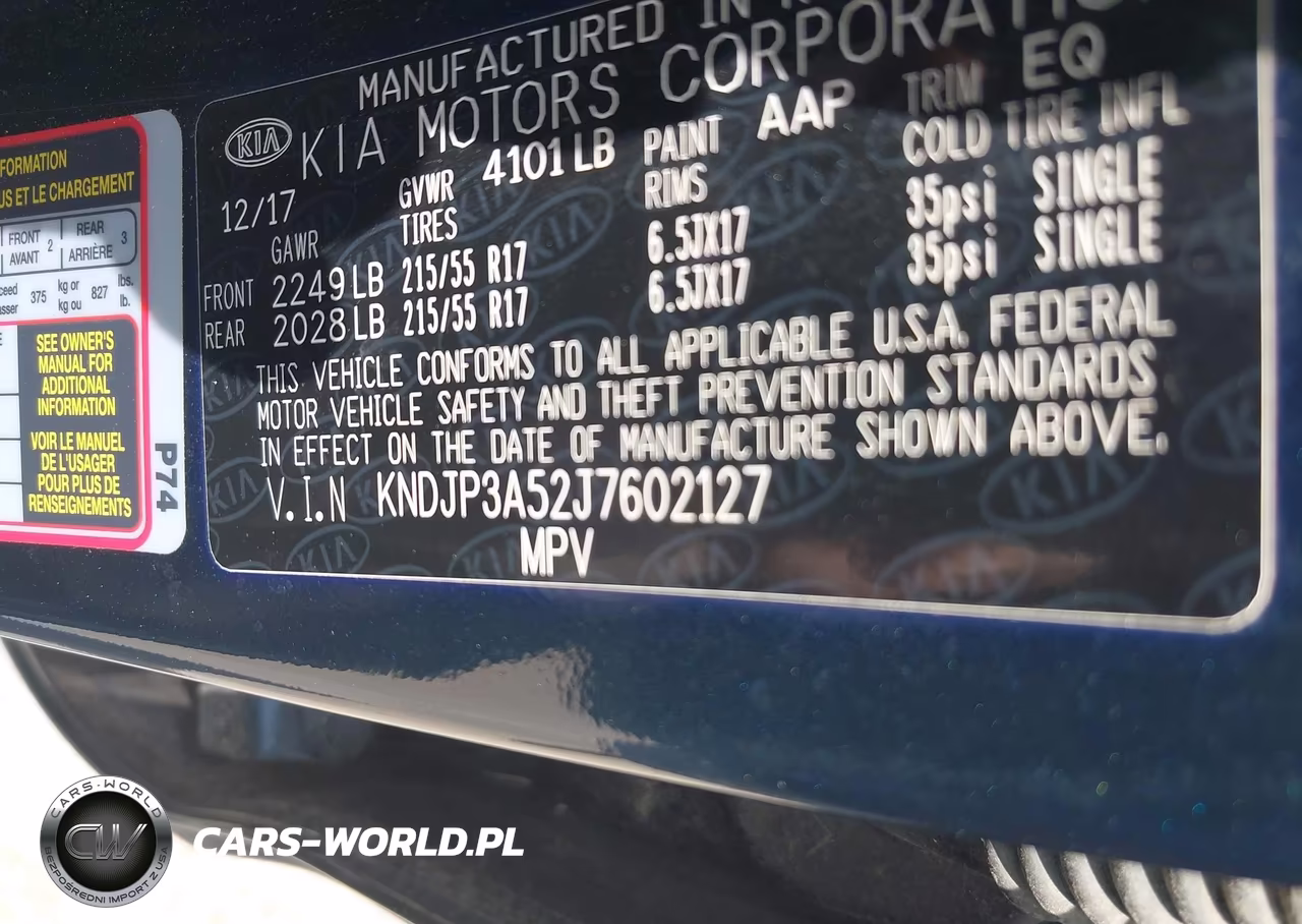 2018 Kia Soul + VIN:KNDJP3A52J7602127 - 9