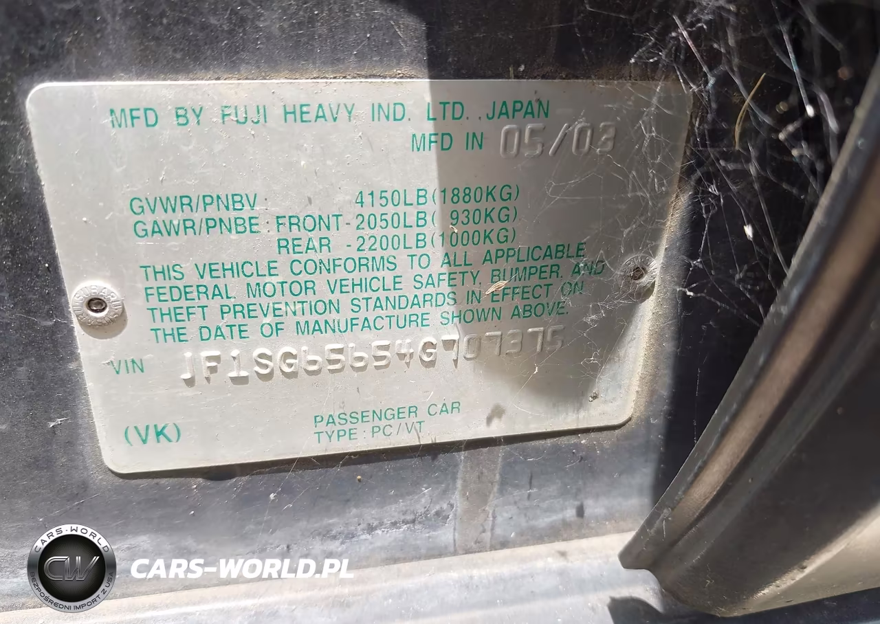 2004 Subaru Forester 2.5Xs VIN:JF1SG65654G707375 - 9