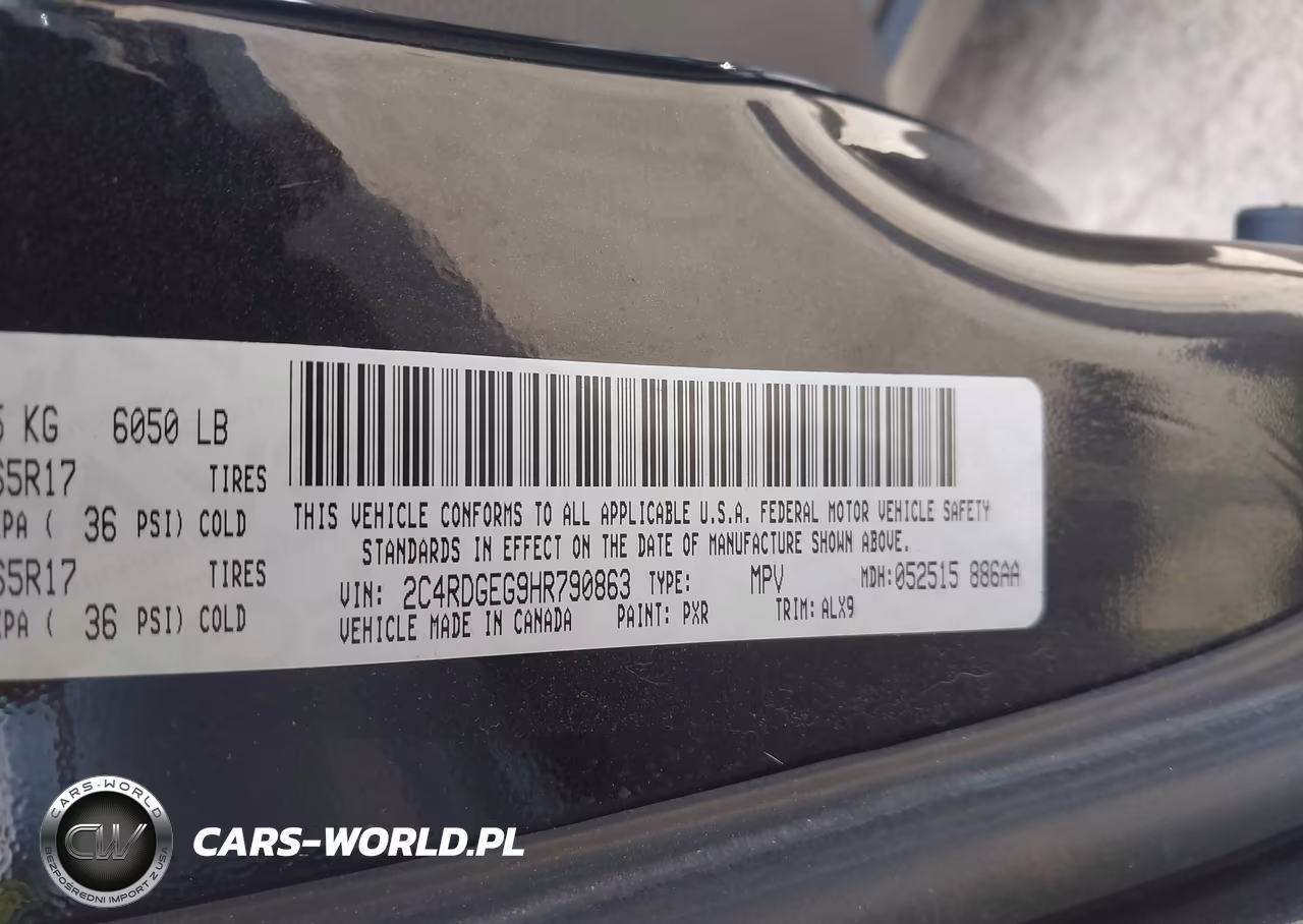 2017 Dodge Grand Caravan Gt VIN:2C4RDGEG9HR790863 - 9