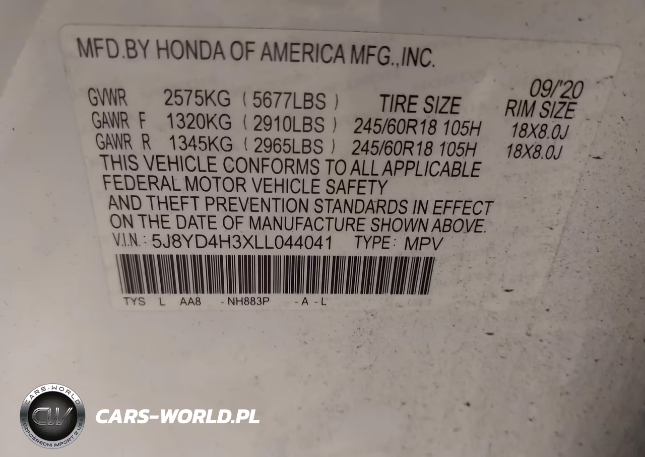 2020 Acura Mdx Standard VIN:5J8YD4H3XLL044041 - 9