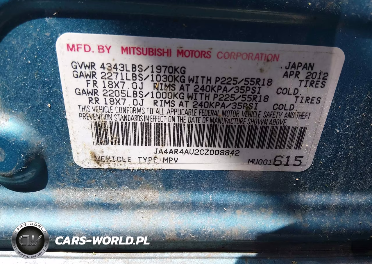2012 Mitsubishi Outlander Sport Se VIN:JA4AR4AU2CZ008842 - 9