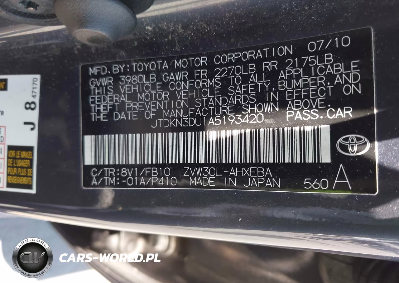 2010 Toyota Prius Ii VIN:JTDKN3DU1A5193420 - 9