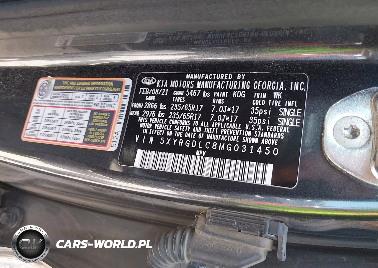2021 Kia Sorento Lx VIN:5XYRGDLC8MG031450 - 9