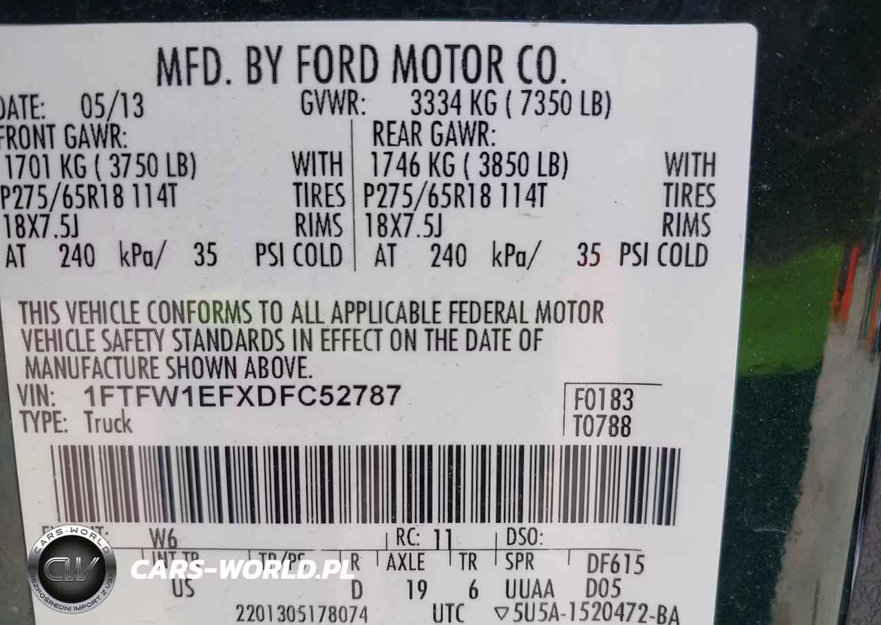 2013 Ford F-150 Fx4-King Ranch-Lariat-Platinum-Xl-Xlt VIN:1FTFW1EFXDFC52787 - 9