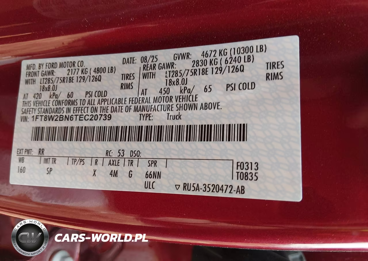 2026 Ford F-250 King Ranch VIN:1FT8W2BN6TEC20739 - 9