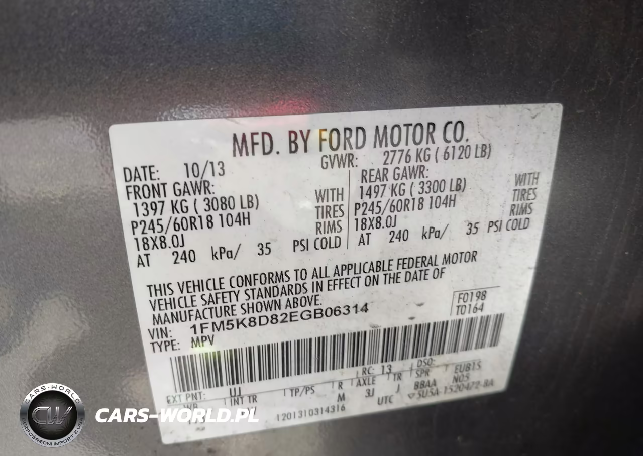 2014 Ford Explorer Xlt VIN:1FM5K8D82EGB06314 - 9