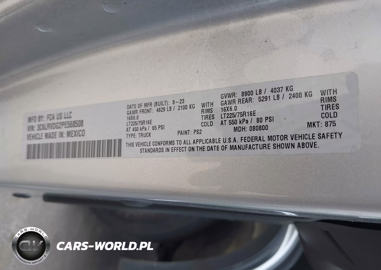 2023 Ram Promaster 2500 High Roof 159 Wb VIN:3C6LRVDG2PE568508 - 9