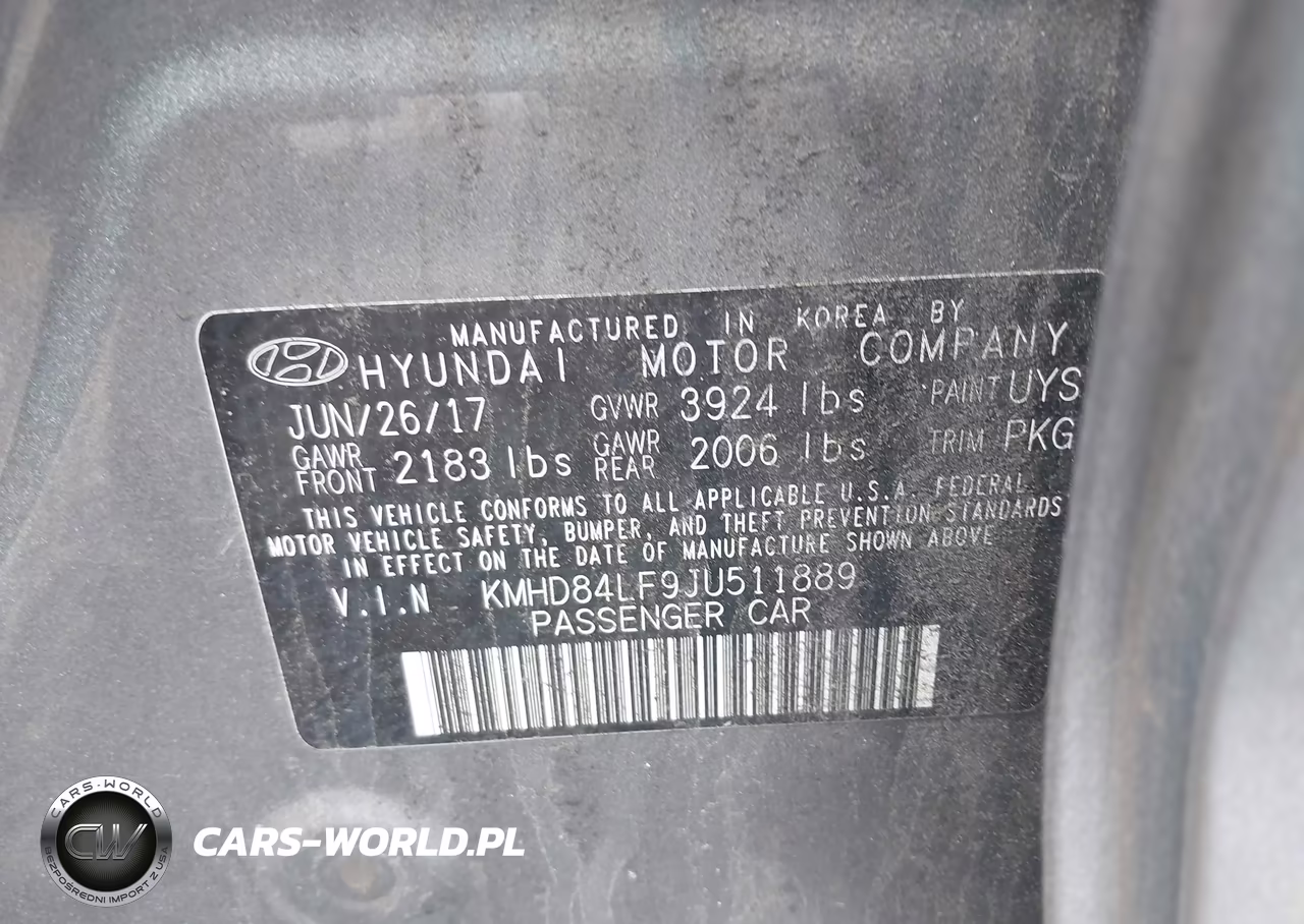 2018 Hyundai Elantra Value Edition VIN:KMHD84LF9JU511889 - 9