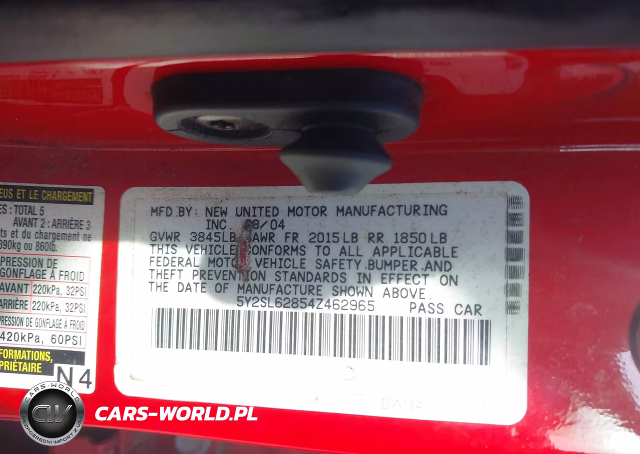 2004 Pontiac Vibe VIN:5Y2SL62854Z462965 - 9