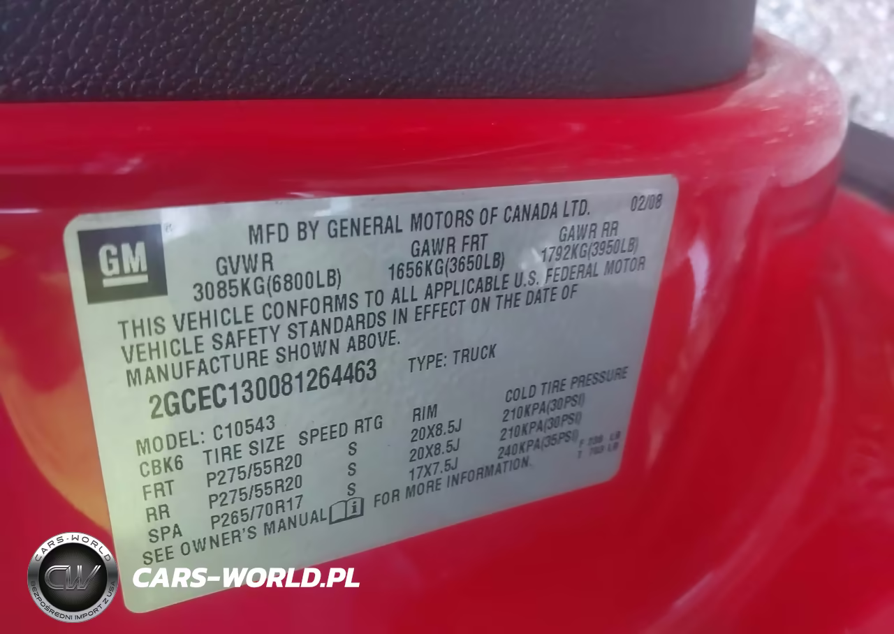 2008 Chevrolet Silverado 1500 Ltz VIN:2GCEC130081264463 - 9
