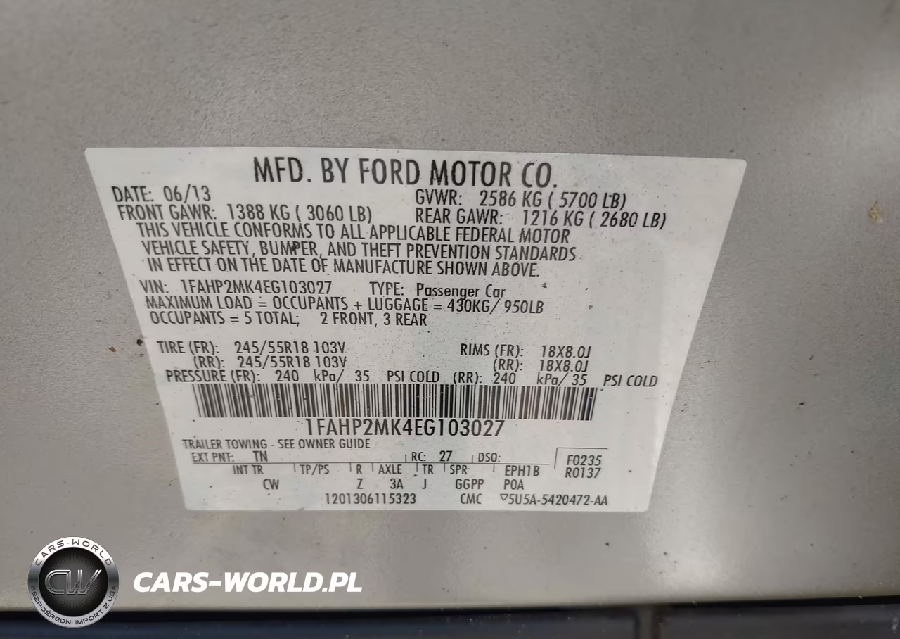 2014 Ford Police Interceptor VIN:1FAHP2MK4EG103027 - 9