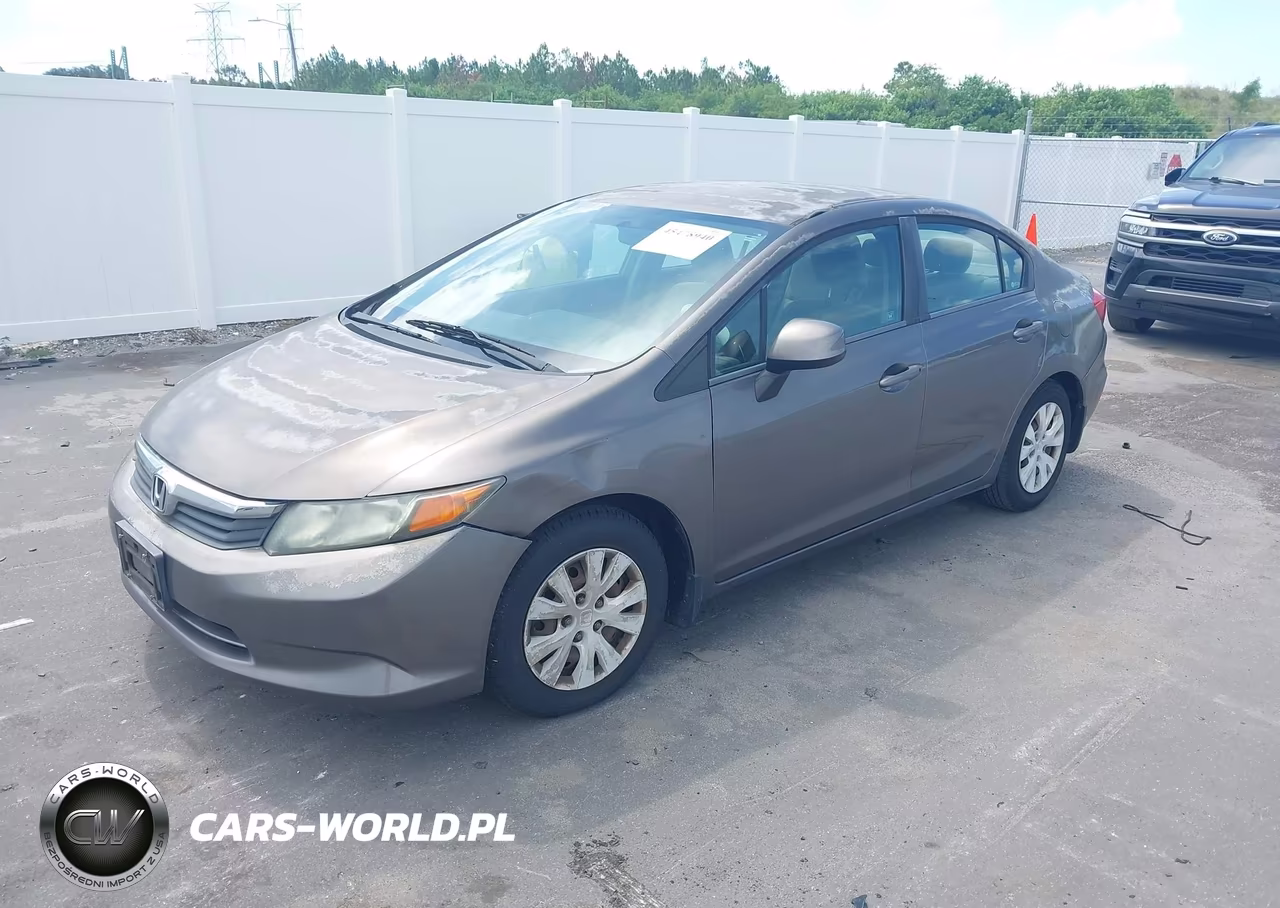 2012 Honda Civic Lx VIN:19XFB2F59CE387744 - 2