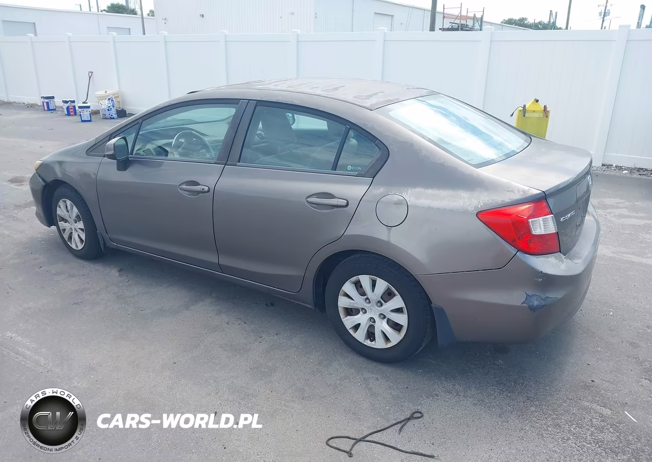 2012 Honda Civic Lx VIN:19XFB2F59CE387744 - 3