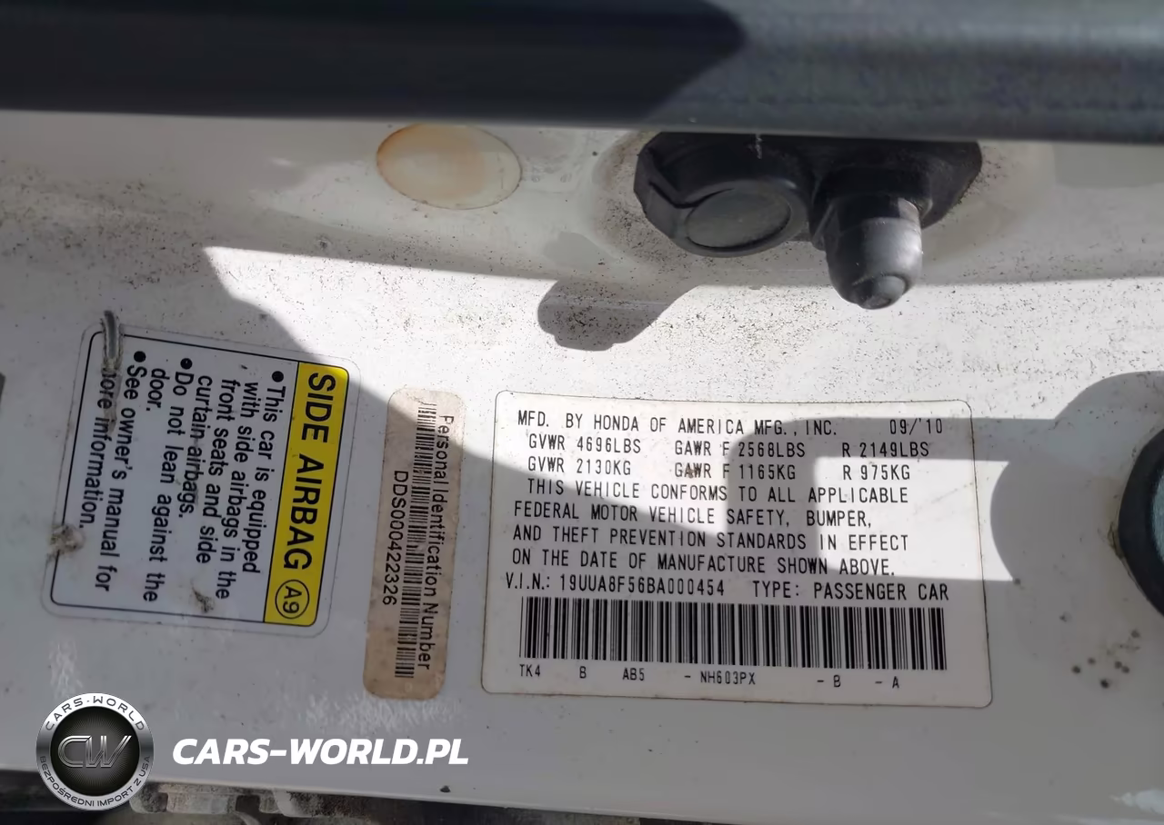 2011 Acura Tl 3.5 VIN:19UUA8F56BA000454 - 9