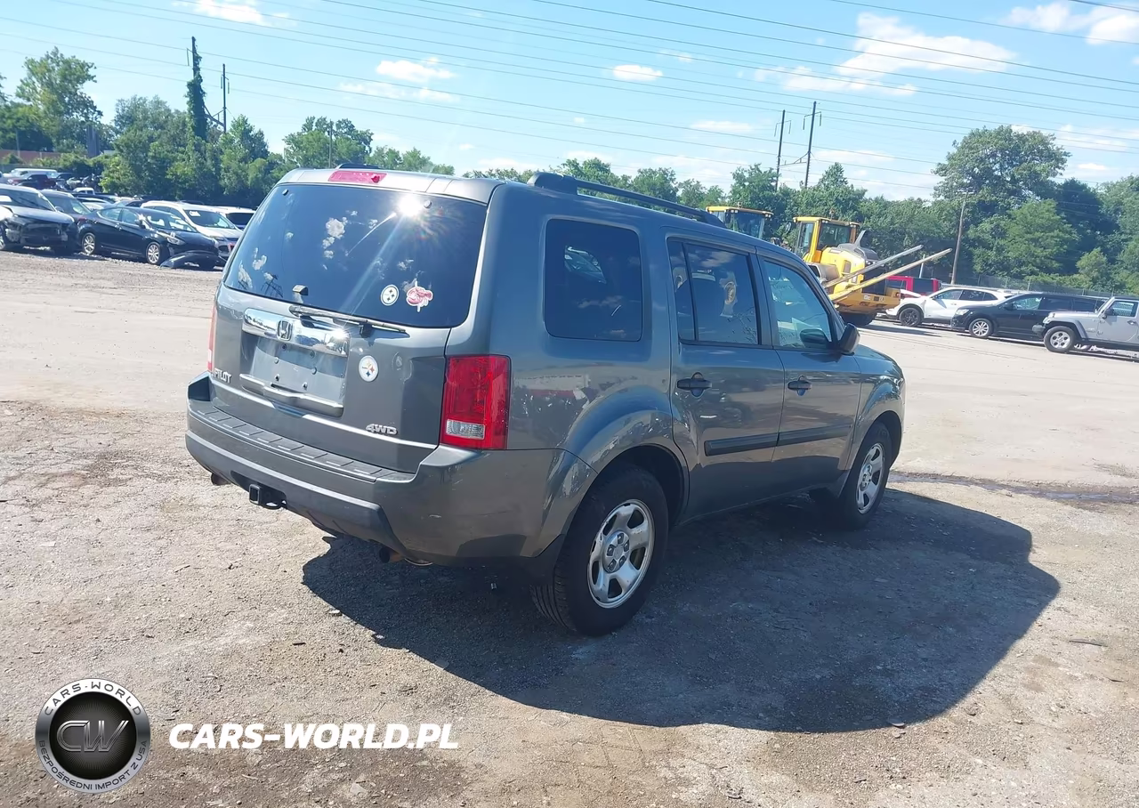 2009 Honda Pilot Lx VIN:5FNYF48209B013411 - 4