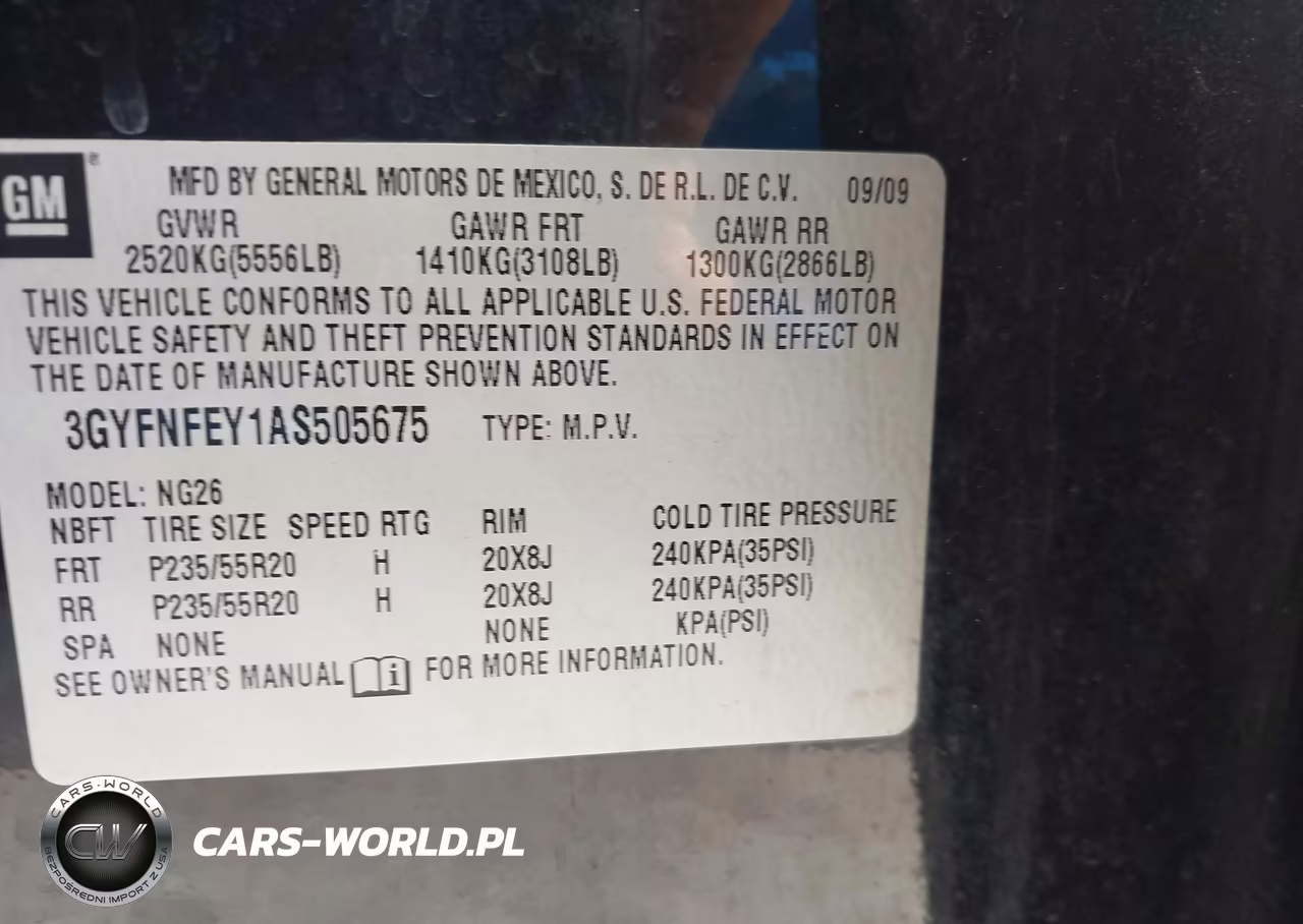 2010 Cadillac Srx Premium Collection VIN:3GYFNFEY1AS505675 - 9
