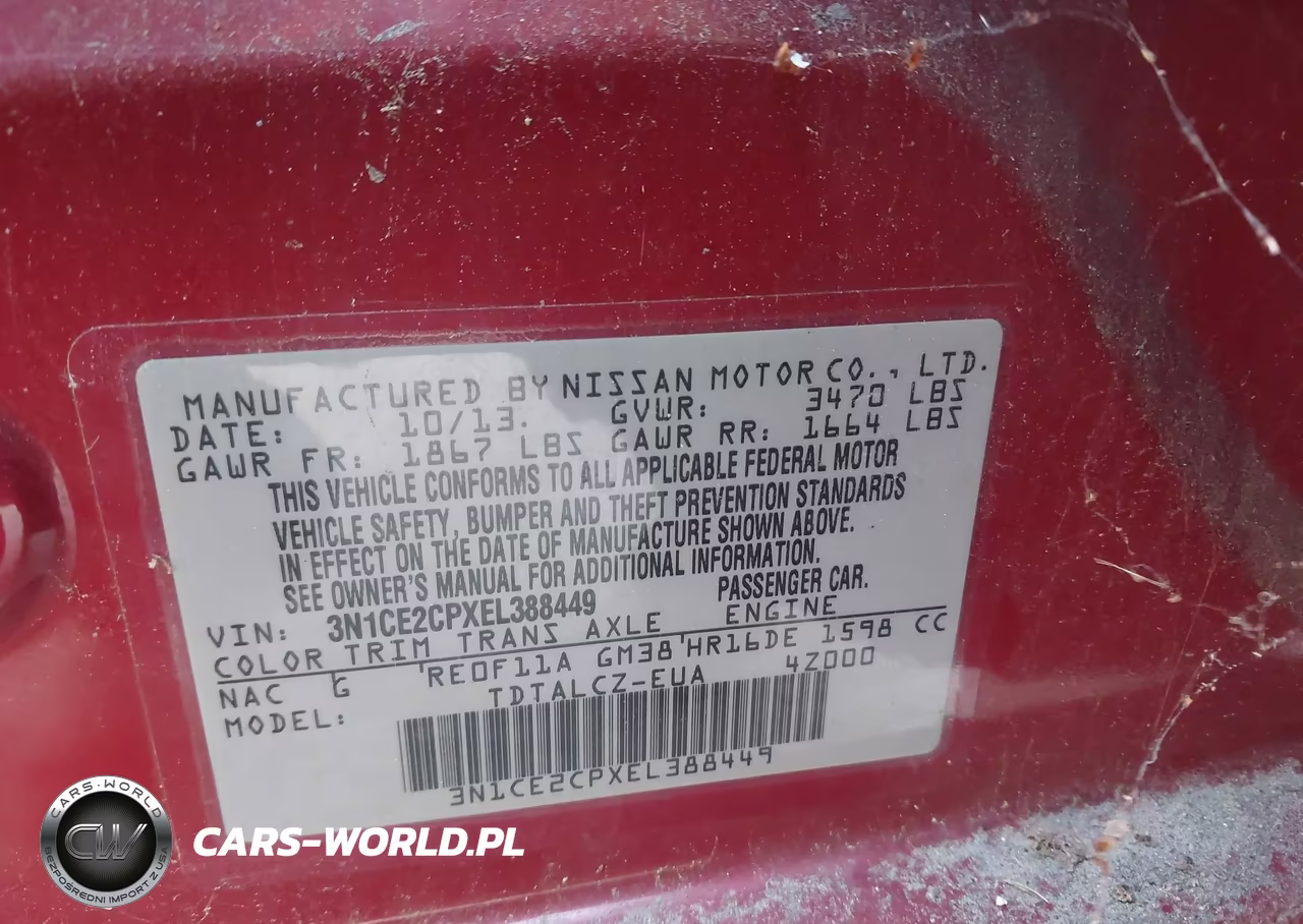 2014 Nissan Versa Note S Plus VIN:3N1CE2CPXEL388449 - 9