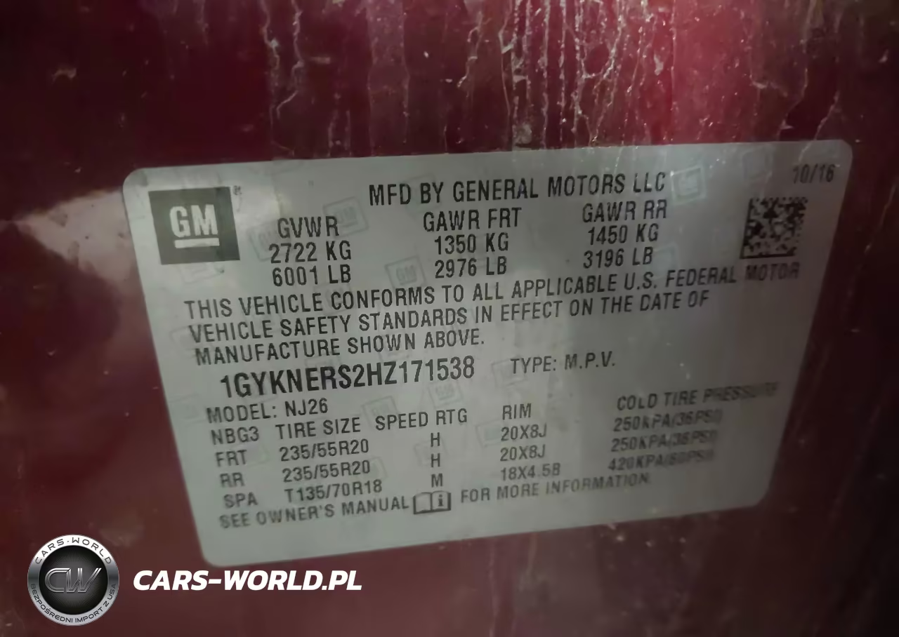 2017 Cadillac Xt5 Premium Luxury VIN:1GYKNERS2HZ171538 - 9