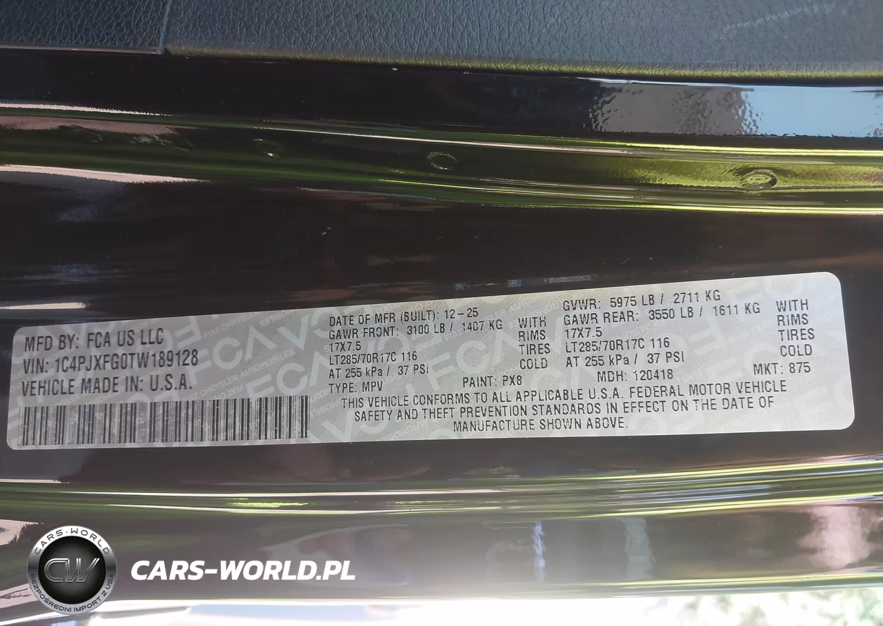 2026 Jeep Wrangler Rubicon 4X4 VIN:1C4PJXFG0TW189128 - 9
