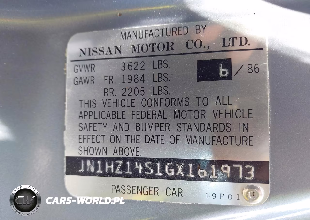 1986 Nissan 300Zx VIN:JN1HZ14S1GX161973 - 9