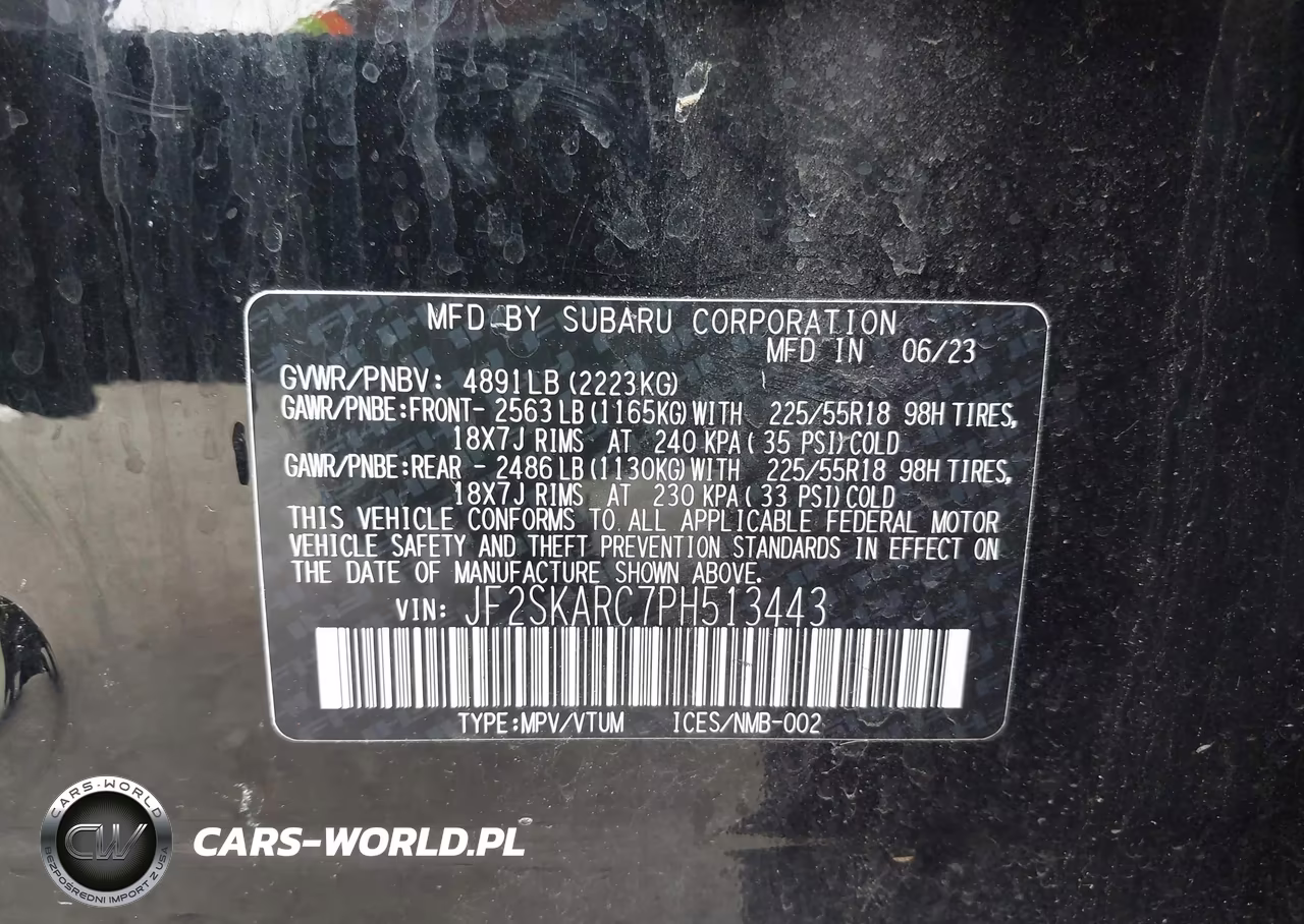 2023 Subaru Forester Touring VIN:JF2SKARC7PH513443 - 9