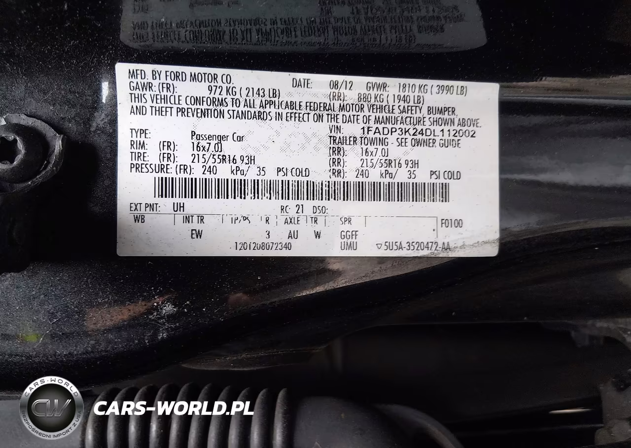 2013 Ford Focus Se VIN:1FADP3K24DL112002 - 9