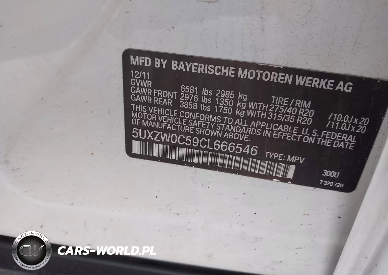 2012 BMW X5 xDrive35D VIN:5UXZW0C59CL666546 - 9