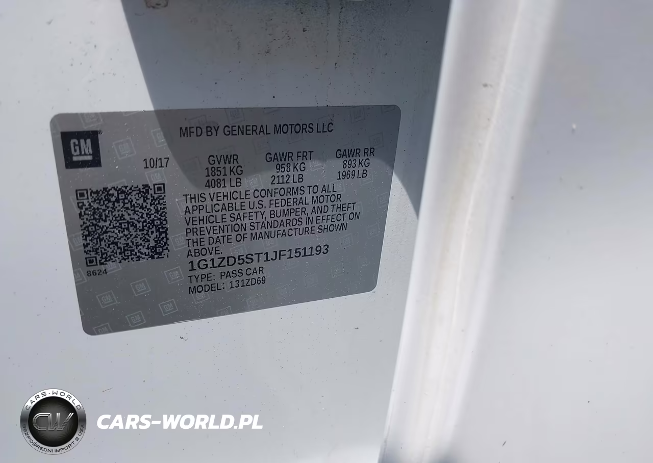 2018 Chevrolet Malibu Lt VIN:1G1ZD5ST1JF151193 - 9