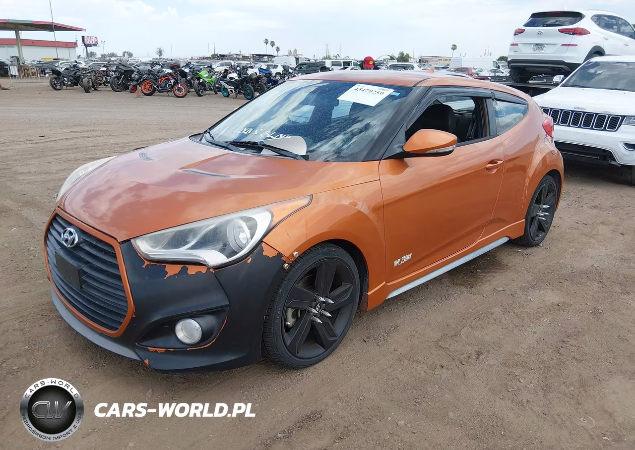 2015 Hyundai Veloster Turbo VIN:KMHTC6AE1FU218978 - 2