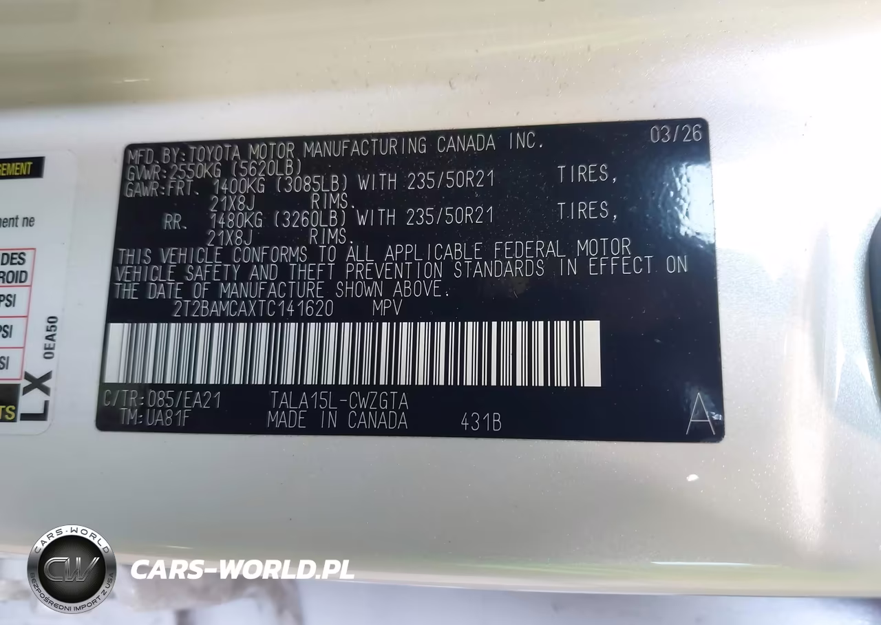 2026 Lexus Rx 350 Premium VIN:2T2BAMCAXTC141620 - 9