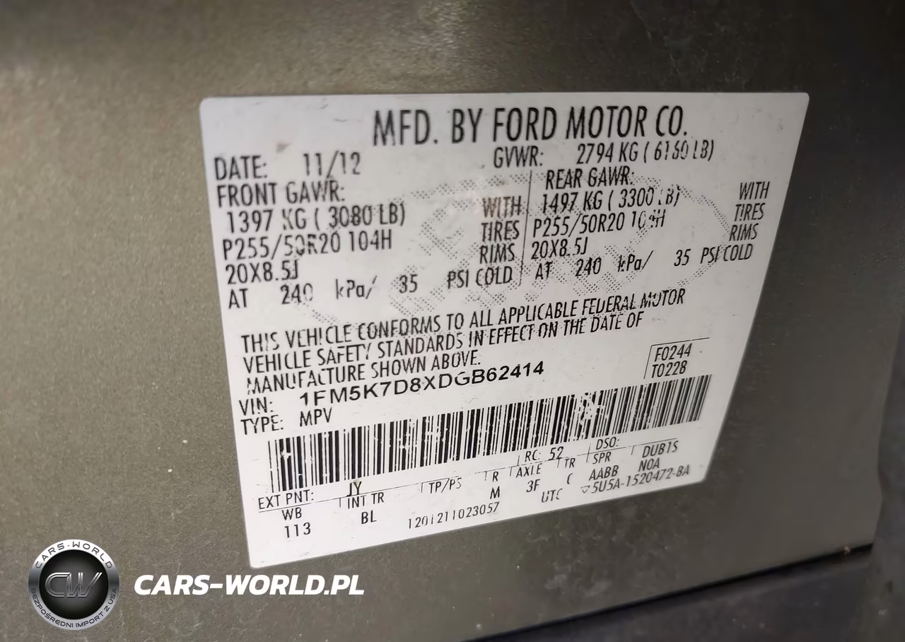 2013 Ford Explorer Xlt VIN:1FM5K7D8XDGB62414 - 9