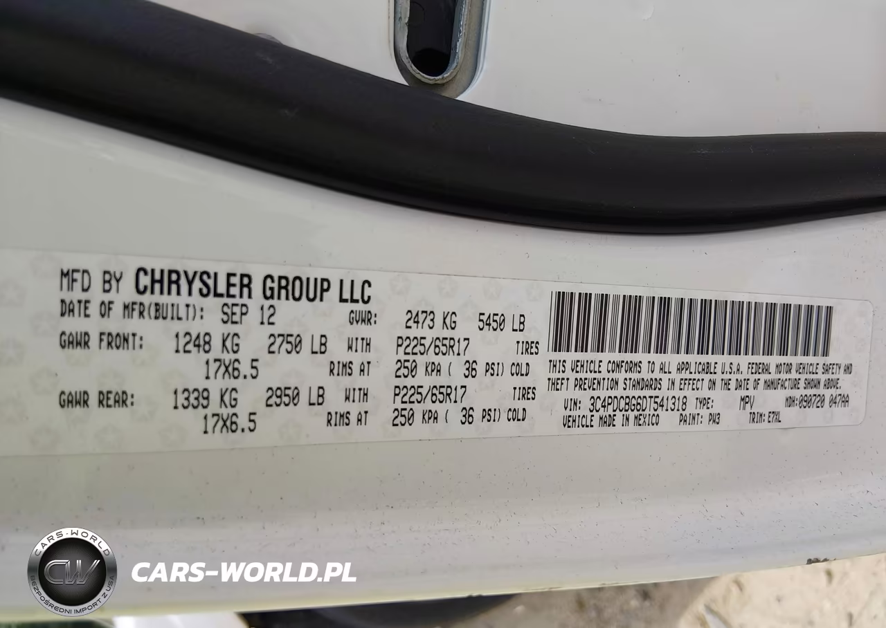 2013 Dodge Journey Sxt VIN:3C4PDCBG6DT541318 - 9