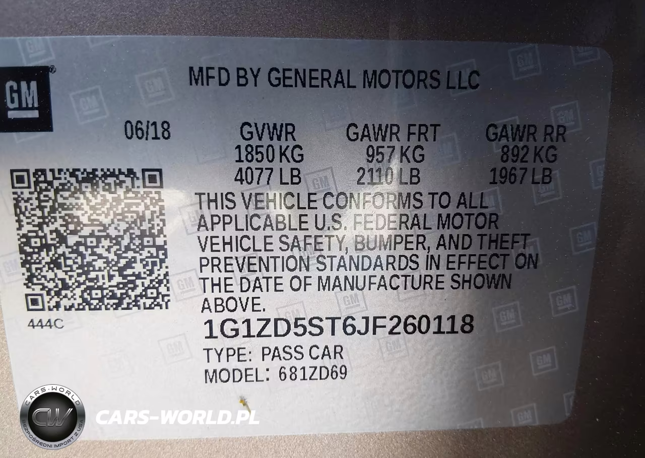 2018 Chevrolet Malibu Lt VIN:1G1ZD5ST6JF260118 - 9