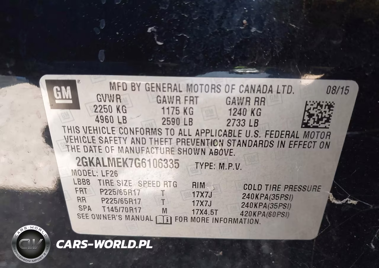2016 GMC Terrain Sle-1 VIN:2GKALMEK7G6106335 - 9